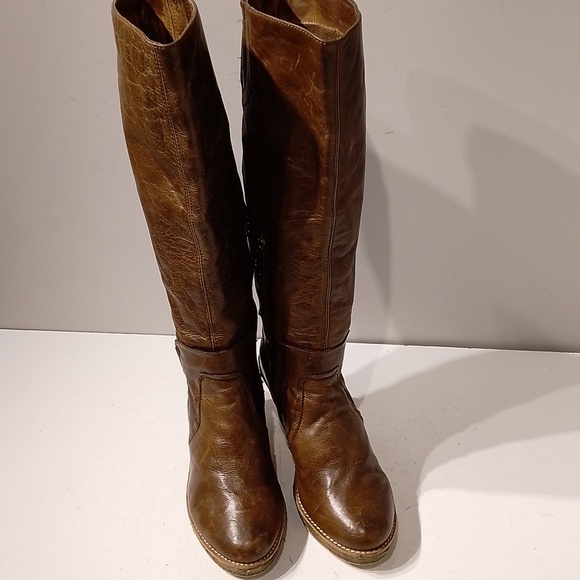 RUDSAK Brown Leather Heeled Boots - Picture 6 of 12